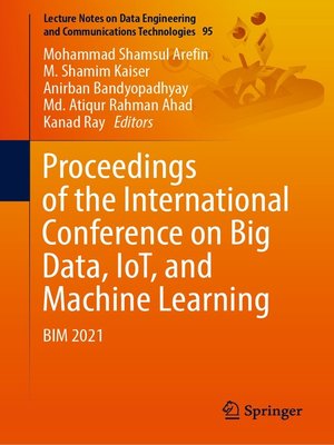 cover image of Proceedings of the International Conference on Big Data, IoT, and Machine Learning